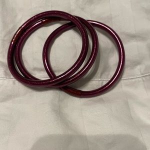 BUDHAGIRL AMETHYST ALL WEATHER BANGLES® (AWB®) - SERENITY PRAYER